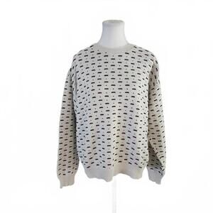 Boca Classics Men's Size Medium Cream Crew Neck Sweater